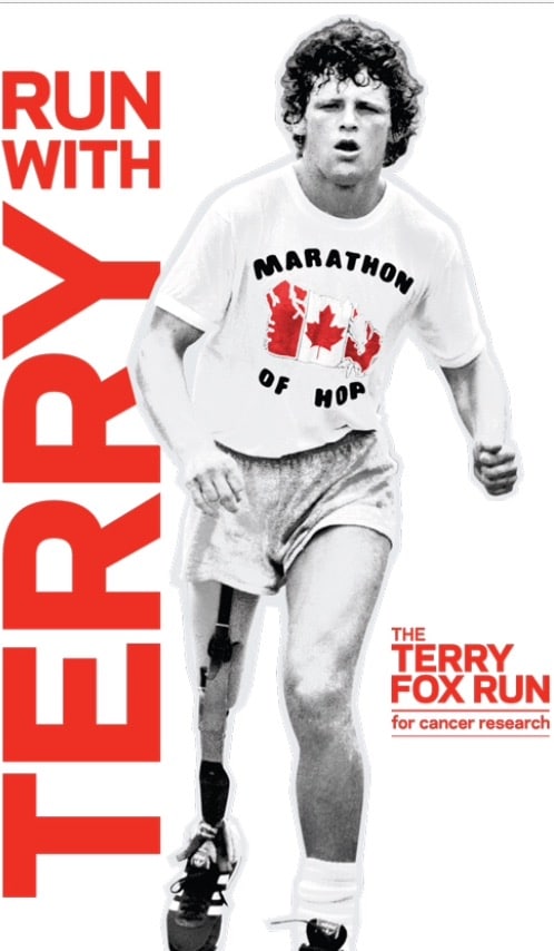 TERRY FOX RUN coming up on OCTOBER 8th! 1 Terry